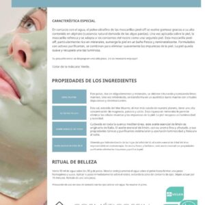 mascarilla peel off purificante de sales para profesional